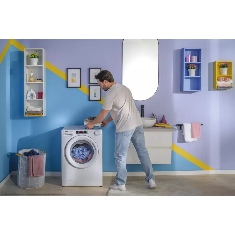 Skalbimo mašina Candy Smart Pro Inverter CO 474TWM6/1-S priekinio įkrovimo 7 kg 1400 aps./min balta