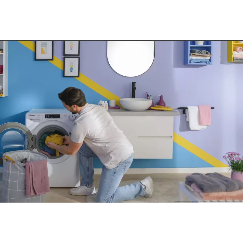 Skalbimo mašina Candy Smart Pro Inverter CO 474TWM6/1-S priekinio įkrovimo 7 kg 1400 aps./min balta