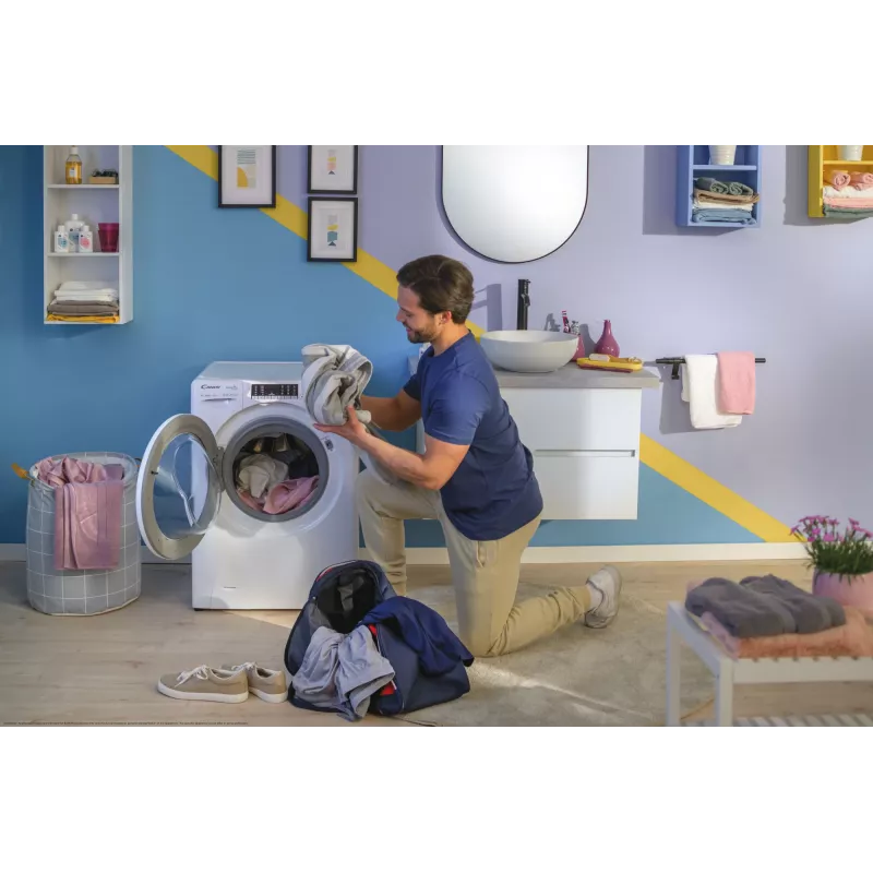 Skalbimo mašina Candy Smart Pro Inverter CO 474TWM6/1-S priekinio įkrovimo 7 kg 1400 aps./min balta