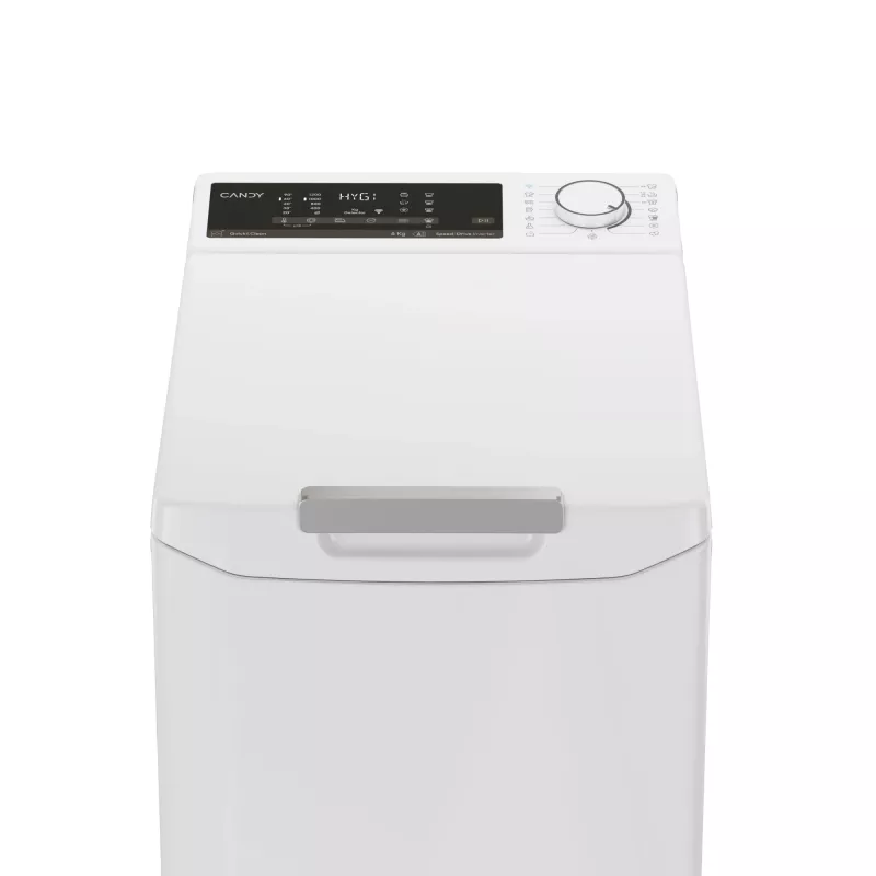 Skalbimo mašina Candy TCA264TM5-S, užkraunama iš viršaus, 6 kg, 1200 aps./min., Balta