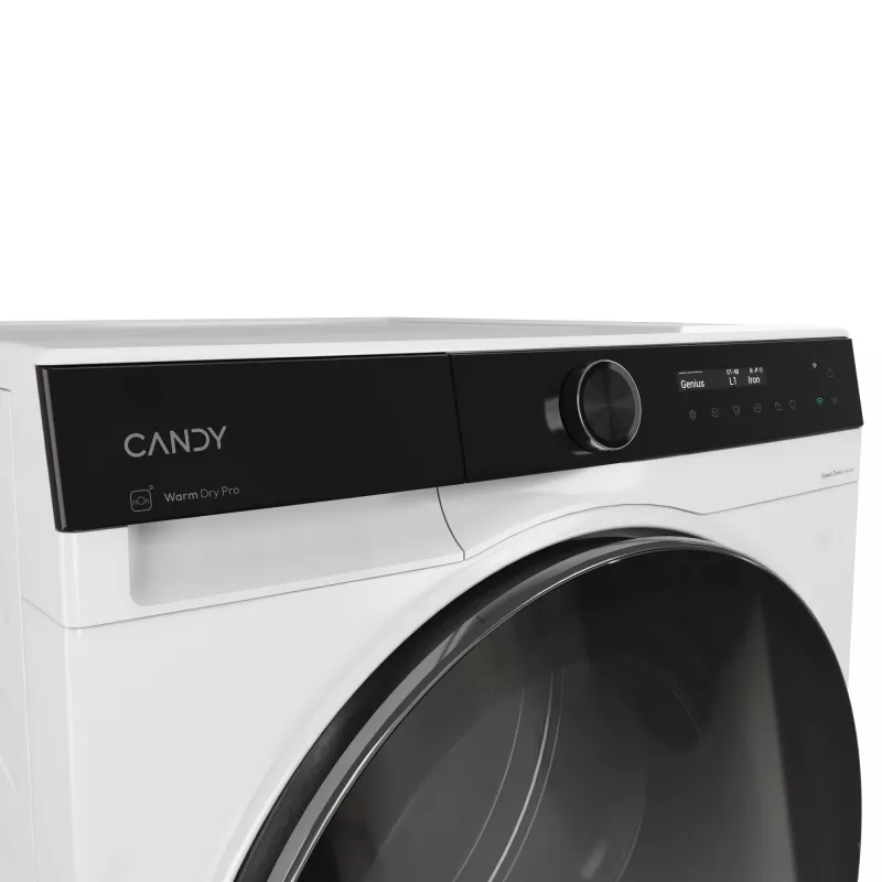 Candy Smart Pro BS H9N2B-S skalbinių džiovyklė Laisvai pastatoma Pakraunama iš priekio 9 kg Balta