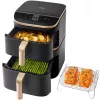 Cosori Turbo Tower Pro Smart atskirai stovinti 10,8 L 2630 W karšto oro gruzdintuvė Juoda, Auksinė