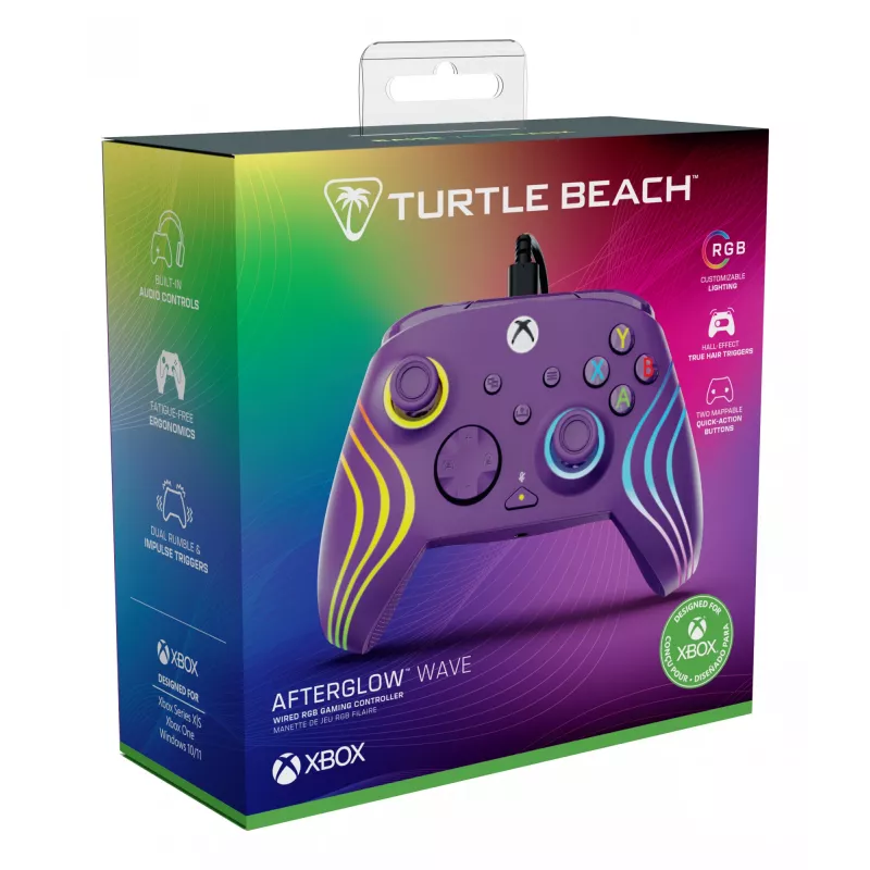 Žaidimų pultas Turtle Beach Afterglow Wave Purple USB PC Xbox Series X