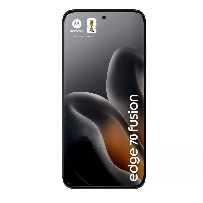 Išmanusis telefonas Motorola edge 70 fusion — 6,78 col. AMOLED, Snapdragon 7s Gen 3, 8 GB RAM, 256 GB, 5200 mAh, Dual SIM, Android 16 (Juoda)