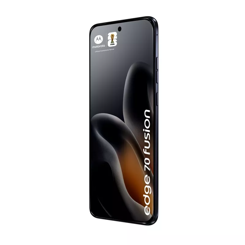 Išmanusis telefonas Motorola edge 70 fusion — 6,78 col. AMOLED, Snapdragon 7s Gen 3, 8 GB RAM, 256 GB, 5200 mAh, Dual SIM, Android 16 (Juoda)