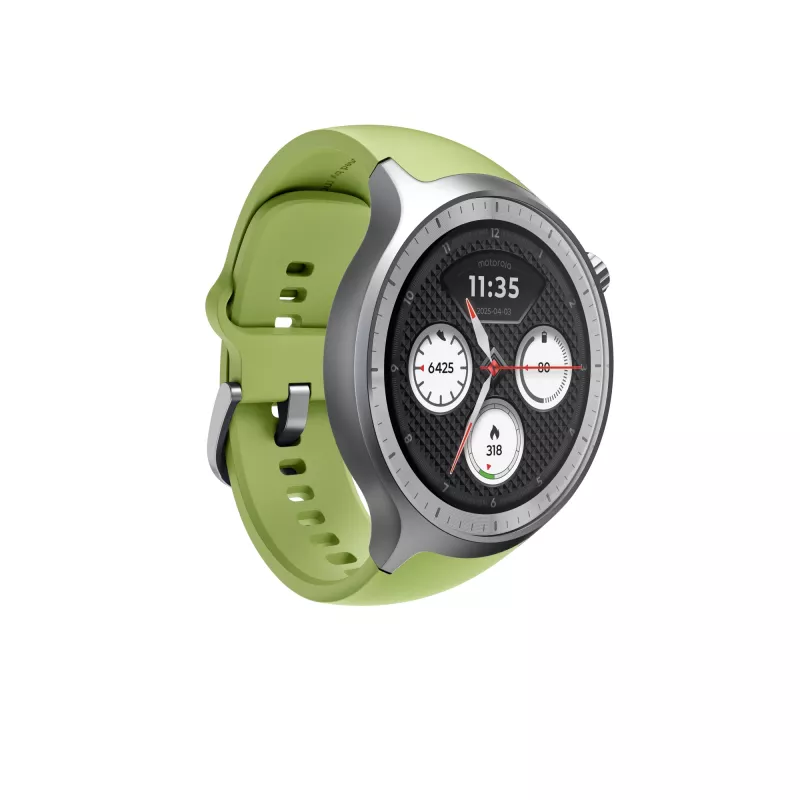 Motorola Moto Watch 3.63 cm (1.43 colio) OLED 47 mm skaitmeninis jutiklinis sidabrinis GPS (palydovinis)