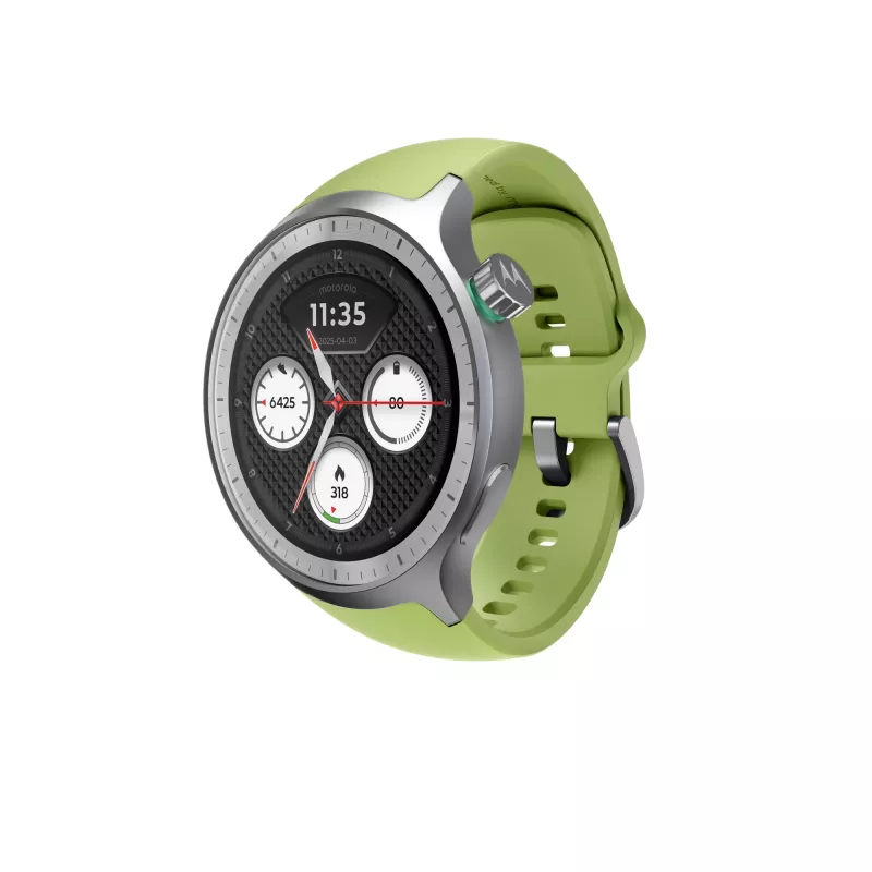 Motorola Moto Watch 3.63 cm (1.43 colio) OLED 47 mm skaitmeninis jutiklinis sidabrinis GPS (palydovinis)