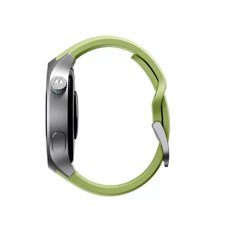 Motorola Moto Watch 3.63 cm (1.43 colio) OLED 47 mm skaitmeninis jutiklinis sidabrinis GPS (palydovinis)