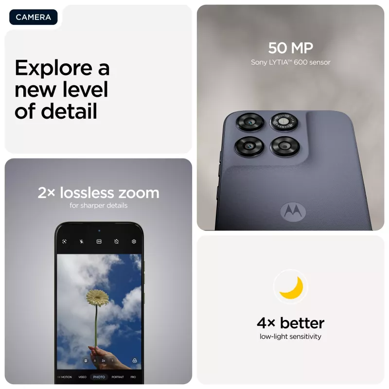 Motorola moto g67 17,3 cm (6,8 col.) Hybrid Dual SIM Android 16.0 5G USB Type-C 4 GB 256 GB 5200 mAh Pilka