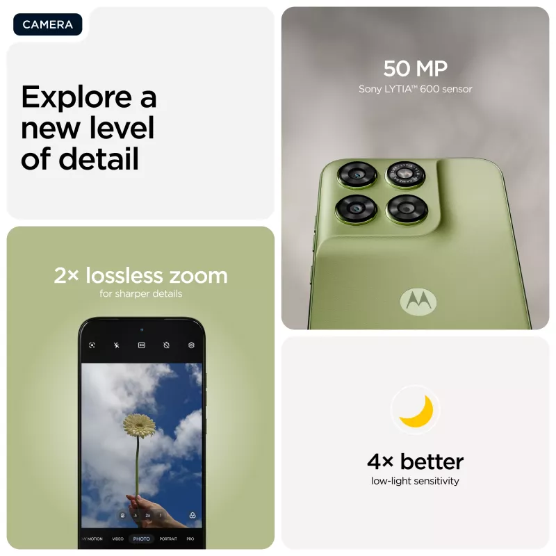 Motorola moto g67 17,3 cm (6,8 col.) Hybrid Dual SIM Android 16.0 5G USB Type-C 4 GB 256 GB 5200 mAh Žalia