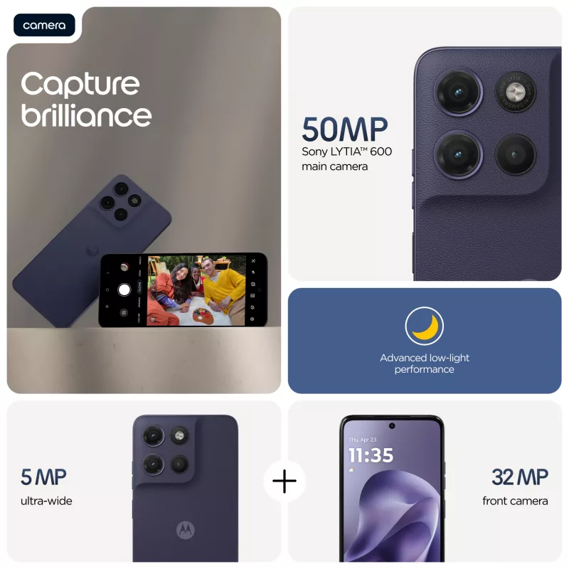Motorola moto g17 17,1 cm (6,72 colio) Dual SIM Android 15 USB Type-C 4 GB 128 GB 5200 mAh violetinis