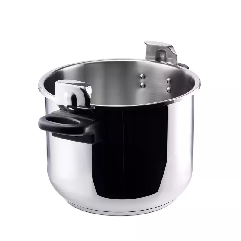 Nerūdijančio plieno puodas Taurus Classic Moments 6 L — tinkamas indukcinėms, dujinėms ir keraminėms kaitlentėms, su dangčiu ir vėsiomis rankenomis