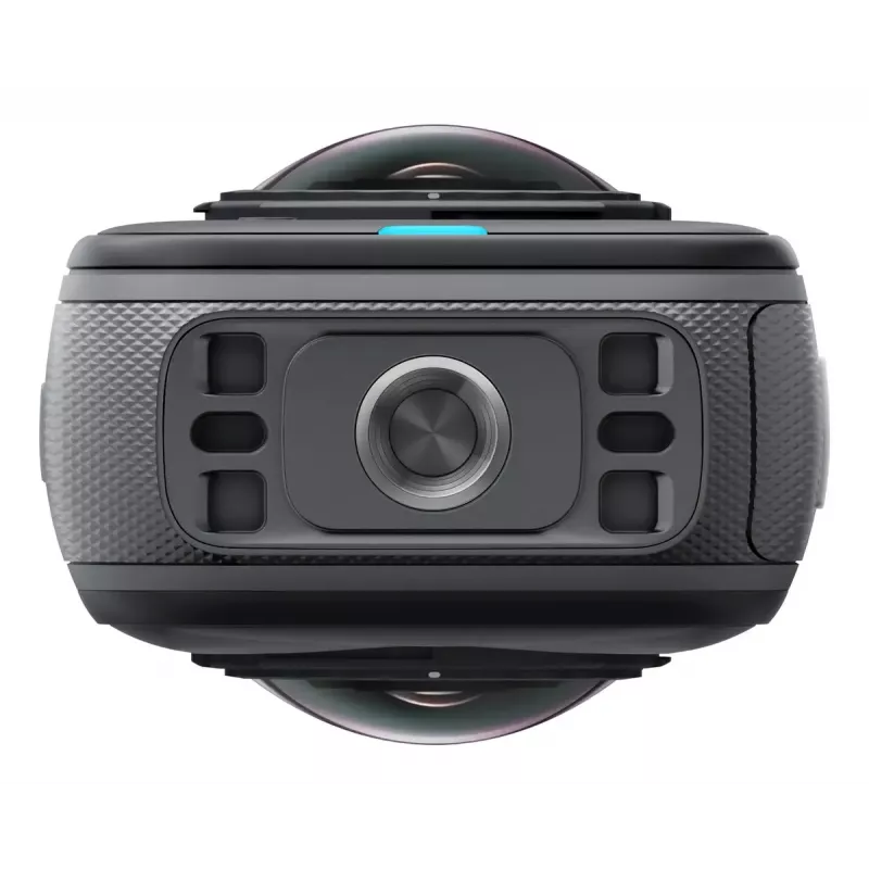 Veiksmo sporto kamera Insta360 X5 — 72 MP, 8K Ultra HD (7680×3840), 120 fps, atspari vandeniui 15 m, 2400 mAh
