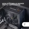 Mars Gaming MPB650SIM maitinimo blokas 650 W 24 kontaktų ATX ATX juodas