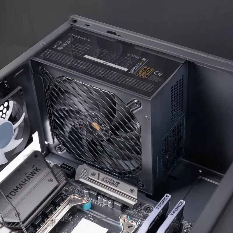 Mars Gaming MPB650SIM maitinimo blokas 650 W 24 kontaktų ATX ATX juodas