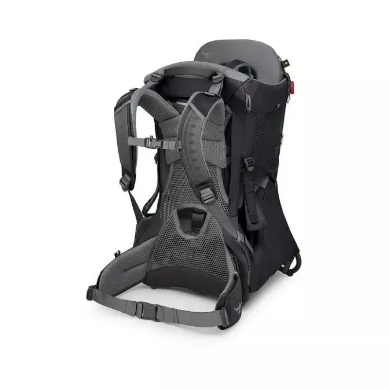 Vaiko nešyklė Osprey Poco Tourist juoda — lengva vaikiška kuprinė-nešyklė, modelis 10005970/550/O/S