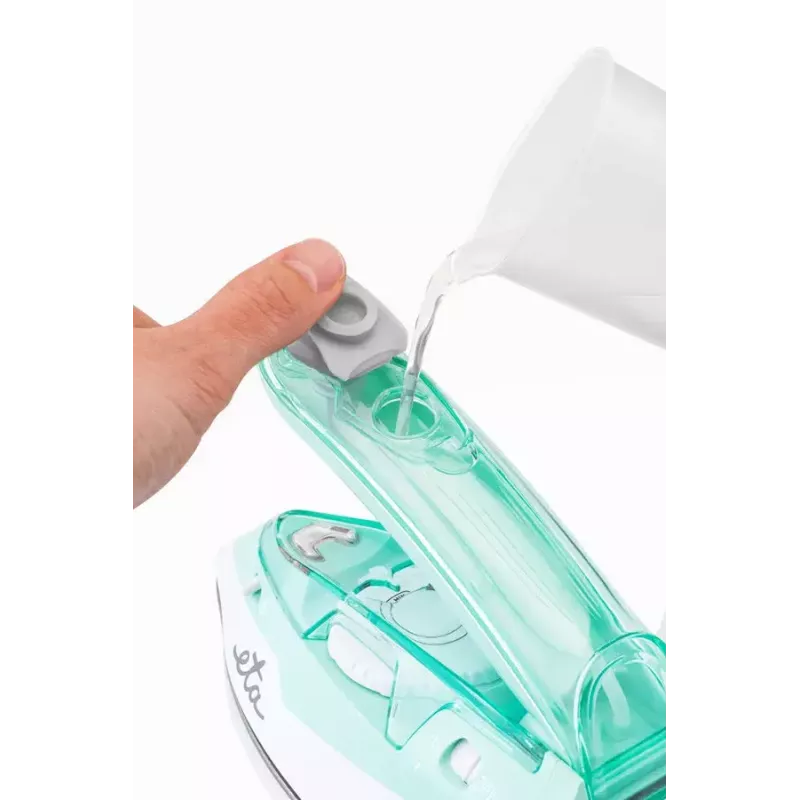 Garintuvas ETA Sophia ETA127190000 — keraminis padas, 1100 W, 80 ml talpa, vertikalus garinimas, 1,9 m laidas