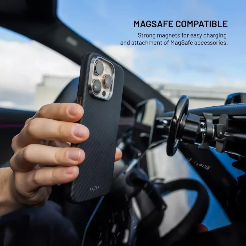 Fixed MagVelar | Galinis dangtelis | Samsung | Galaxy S26 | Aramidiniai pluoštai | Juoda