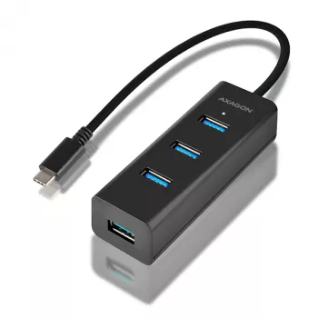 Axagon HUE-S2C sąsajos šakotuvas USB 3.2 Gen 1 (3.1 Gen 1) Type-A 5000 Mbit/s juodas