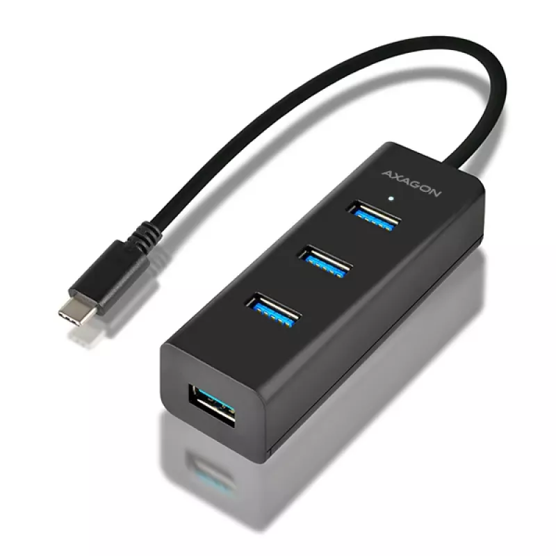 Axagon HUE-S2C sąsajos šakotuvas USB 3.2 Gen 1 (3.1 Gen 1) Type-A 5000 Mbit/s juodas