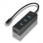 Axagon HUE-S2C sąsajos šakotuvas USB 3.2 Gen 1 (3.1 Gen 1) Type-A 5000 Mbit/s juodas