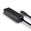 Axagon HUE-S2C sąsajos šakotuvas USB 3.2 Gen 1 (3.1 Gen 1) Type-A 5000 Mbit/s juodas