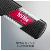 AXAGON EEM2-SC išorinis USB-C 10 Gbps bevaržtis metalinis M.2 NVMe SSD korpusas, vieno lizdo, pilkas