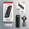 AXAGON EEM2-SC išorinis USB-C 10 Gbps bevaržtis metalinis M.2 NVMe SSD korpusas, vieno lizdo, pilkas
