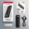 AXAGON EEM2-SC išorinis USB-C 10 Gbps bevaržtis metalinis M.2 NVMe SSD korpusas, vieno lizdo, pilkas