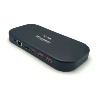 i-tec Thunderbolt 3/USB-C dviguba 4K prijungimo stotis + USB-C į DisplayPort laidas (1,5 m) + 60W maitinimo tiekimas