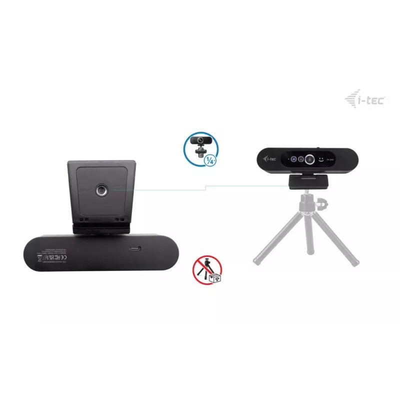 i-tec SOLOMON WH200 2K internetinė kamera Windows Hello, 4 MP, 2560 x 1440 pikselių, 2K Ultra HD, 60 fps, 1920x1080@30fps, 1280x720@30fps, 2560x1440@30fps, Auto