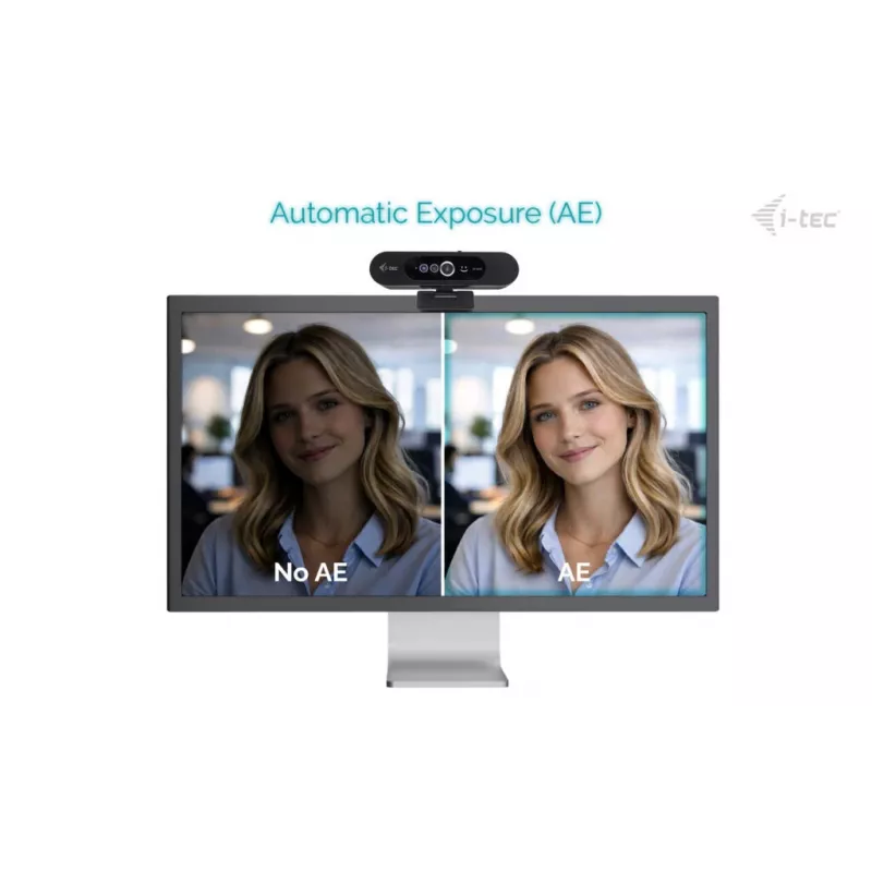 i-tec SOLOMON WH200 2K internetinė kamera Windows Hello, 4 MP, 2560 x 1440 pikselių, 2K Ultra HD, 60 fps, 1920x1080@30fps, 1280x720@30fps, 2560x1440@30fps, Auto