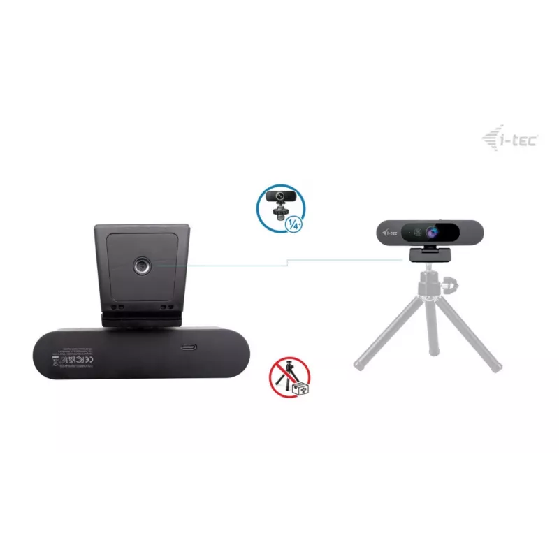 Internetinė kamera ITEC SOLOMON PRO 900 4K, 3840×2160, 8.29 MP, USB, spaustuko tvirtinimas, juoda