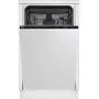 Indaplovė BEKO DIS46120 pilnai įmontuojama slimline 45 cm, 11 komplektų, balta, 46 dB, E energijos klasė
