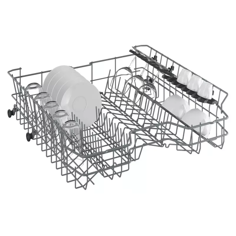 Laisvai pastatoma indaplovė BEKO DVN05320W — pilno dydžio 60 cm, 13 stalo įrankių komplektų, 49 dB, 5 programos, E klasė