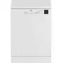 Laisvai pastatoma indaplovė BEKO DVN05320W — pilno dydžio 60 cm, 13 stalo įrankių komplektų, 49 dB, 5 programos, E klasė