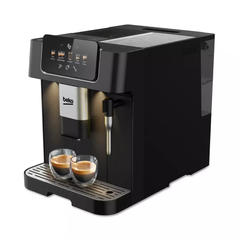 „Beko CEG7302B CaffeExperto“ kavos aparatas nuo pupelių iki puodelio su garų antgaliu
