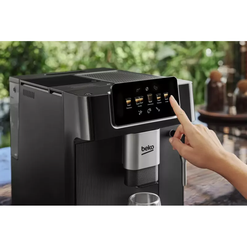 „Beko CEG7302B CaffeExperto“ kavos aparatas nuo pupelių iki puodelio su garų antgaliu