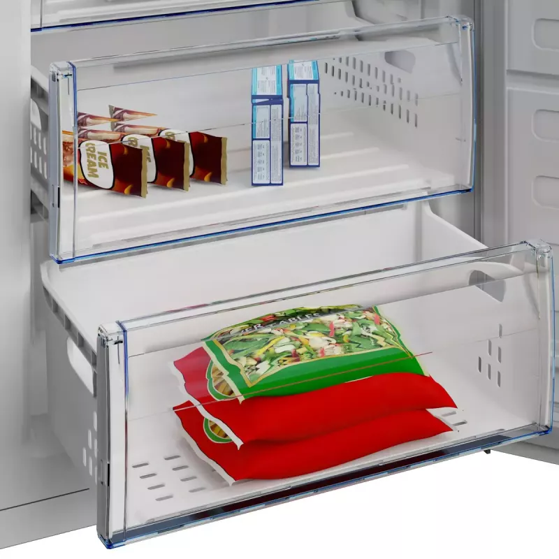 Vertikalus šaldiklis Beko RFSA240M41WN — 215 l, baltas, Fast Freeze, apverčiamos durys