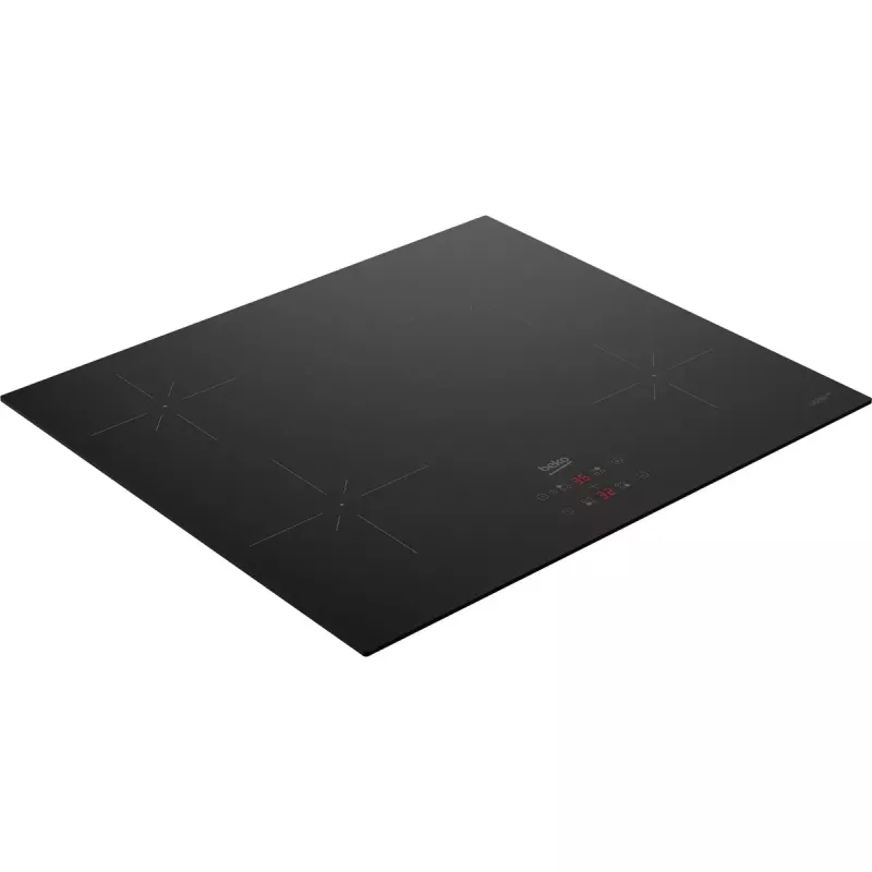 Beko HII64401QT juoda įmontuojama 60 cm zoninė indukcinė kaitlentė 4 kaitviečių