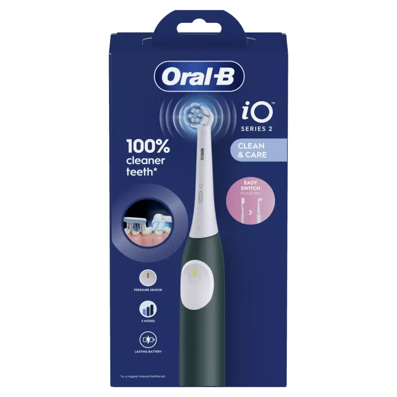 Elektrinis dantų šepetėlis BRAUN Oral‑B iO2 (modelis iOS2.1C9.0G) Žalias miškas