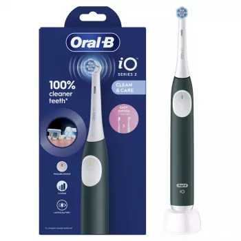 Elektrinis dantų šepetėlis BRAUN Oral‑B iO2 (modelis iOS2.1C9.0G) Žalias miškas