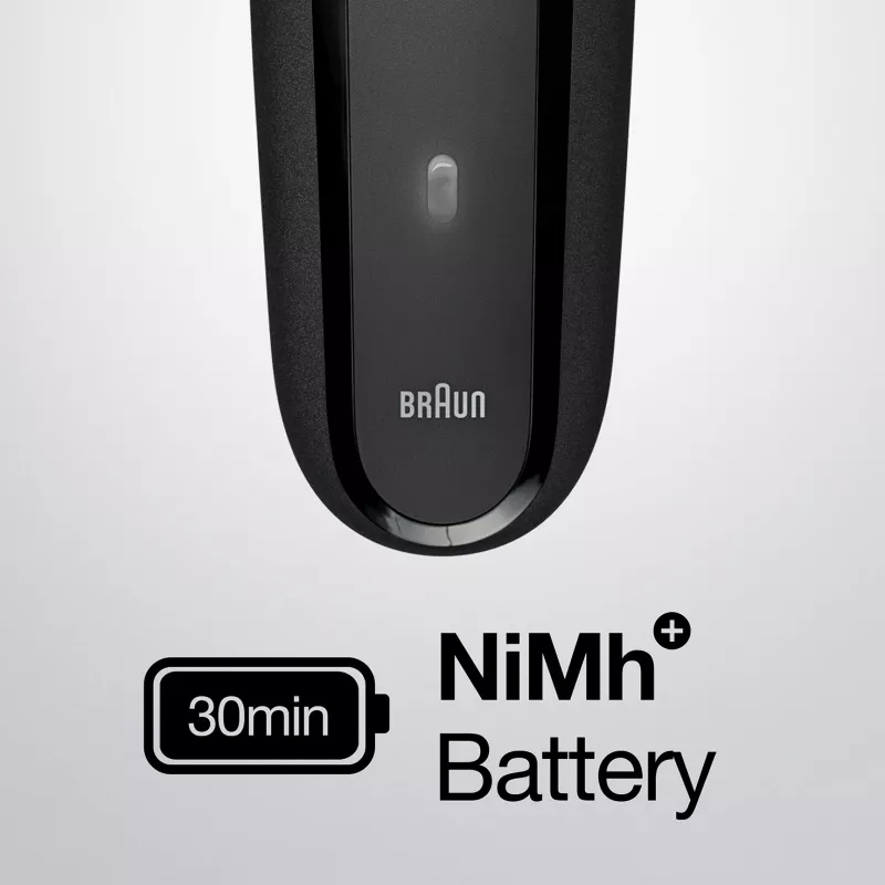 Braun Series 3 300BT belaidis šlapias ir sausas elektrinis folijos skutimosi peilis su kirpimo mašinėle