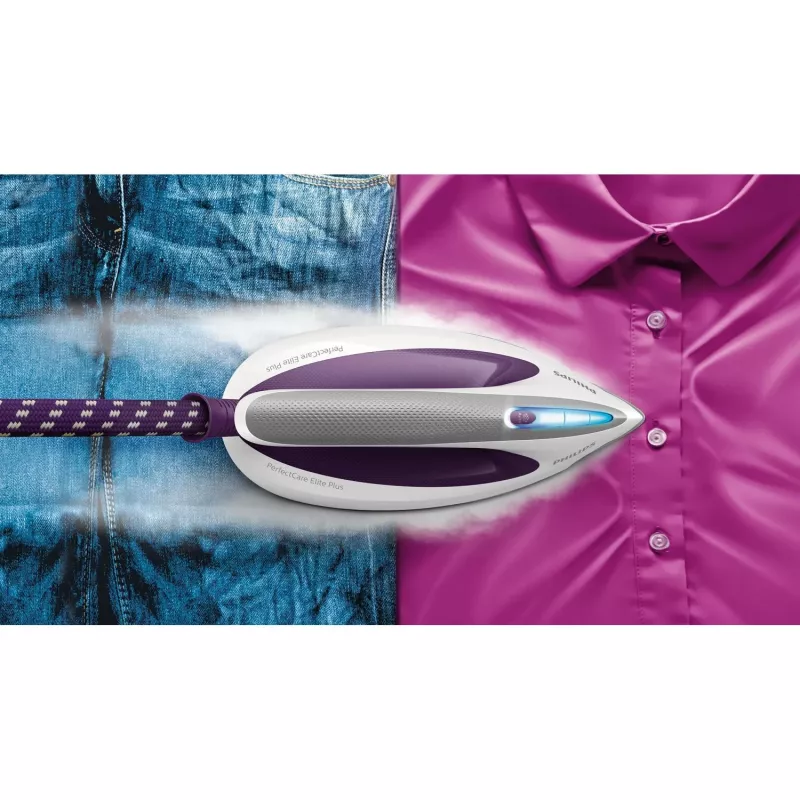 Garo lyginimo stotis Philips GC9660/30 — 1,8 l vandens bakelis, 7,5 bar slėgis, 520 g/min garų smūgis, T-ionicGlide padas