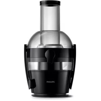 Lėtoji sulčiaspaudė Philips Viva Collection HR1856, 800 W, juoda, LED ekranas, sulčių rinktuvas