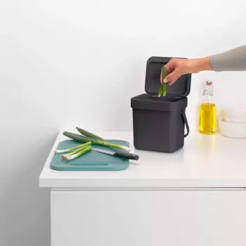 Šiukšliadėžė Brabantia 209888 Juoda Plastikinė 139x188x174 mm