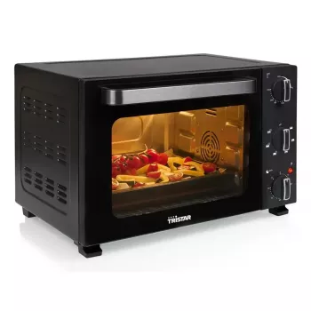 Stalinė elektrinė krosnelė Tristar OV-3627 — 27 l, 1500 W, juoda, sukamosios rankenėlės