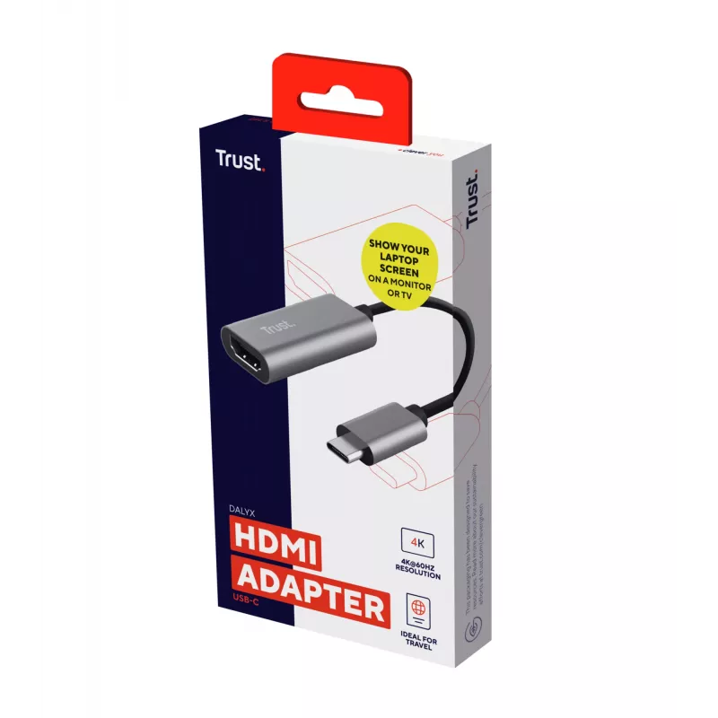 Trust Dalyx USB grafikos adapteris, pilkas