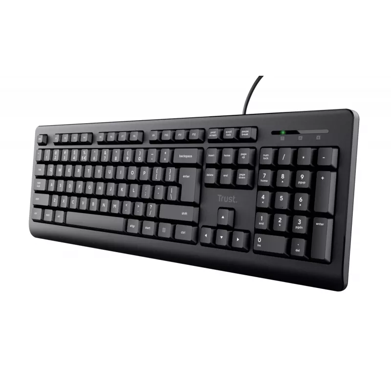 Trust TK-150 klaviatūra universali USB QWERTY juoda