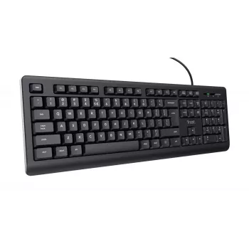 Trust TK-150 klaviatūra universali USB QWERTY juoda